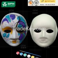 2015 China Manufacture High Quality White Halloween Paper Pulp Face Pa