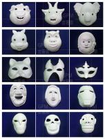 2015 China Manufacture High Quality White Halloween Paper Pulp Face Pa