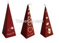 Pyramide fragrance candle walentine&#039;s day love