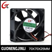 Manufactory Selling Radiator Cooling Fan 12v DC 7025 70x70x25mm DC 24V Brushless Cooling Fan