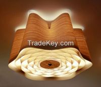 2015 modern ceiling lamp, wood veneer ceiling light, wood ceiling light C1009-60