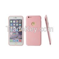 Metal frame with acrylic back cover phone case bright pink CO-MTL-9003