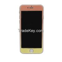 Gradient bling Color Tempered Glass Protector with both sides for iphone 5/5s/6/6plus CO-LTC-7003