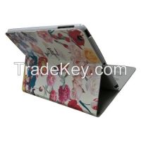 Spring birds &flowers Series Stand PU Leather case for ipad with holder CO-LTC-301