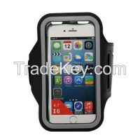 Sport armband neoprene material with blue lined back for iphone 5/5s/6/6plus or Sumsung CO-ARMB-5009