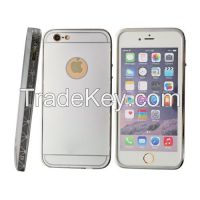 phone cover, case, Grey color Metal+arcylic phone frame phone cover case for iphone5/5s/6/6plus CO-MIX-9021