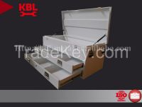 2 drawers Stainless Steel Tool Box/Cabinet with lid (BKAT1219SQ)