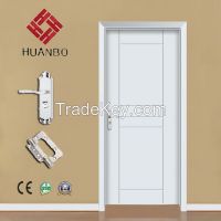 Europe design mdf pvc interior wooden door for room (HB-8040)