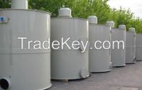 Carbon filter industrial plant for air and gases treatment