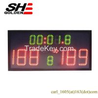 Multi purpose Wireless console  sports game scores basketball electronic scoreboard,led digital electronic scoreboard with tenth of second count down timer