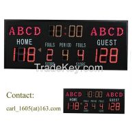 High school Wireless console sports game scoring  basketball electronic scoreboard
