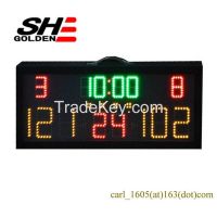 Wireless console red green yellow sports game scores basketball electronic scoreboard,led digital electronic scoreboard