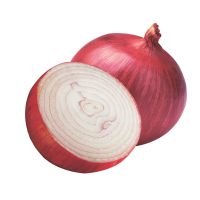 Round fresh red onions