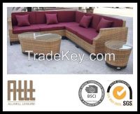 Outdoor furniture commercial rattan sofa set