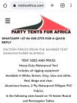 Party Tents For Africa