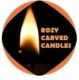 Rozy carved candles